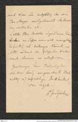 Nachlass Franz Steindachner, Brief von Ferdinand Fischer an Franz Steindachner, Inv.Nr. 131.01, Seite 4